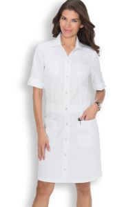 Scrub Dresses | White Medical Scrub Dresses | UniformsAndScrubs